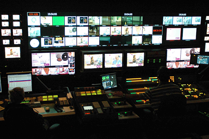 Cámara de producción de televisión