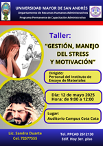 Curso Taller: Gestión, manejo del Stress y motivación