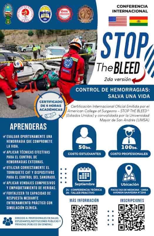 2da Versión - Conferencia internacional the stop the bleed