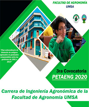 PETAENG 2020 3ra Convocatoria - Carrera de Ingeniería Agronómica