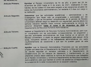 RECESO ACADÉMICO