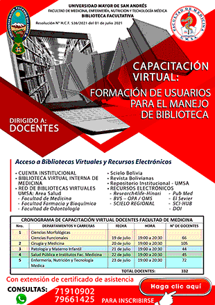 FORMACIÓN DE USUARIOS PARA EL MANEJO DE BIBLIOTECAS