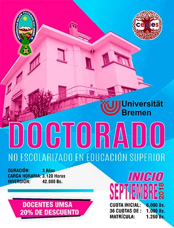 PROGRAMA DE DOCTORADO NO ESCOLARIZADO EN EDUCACIÓN SUPERIOR