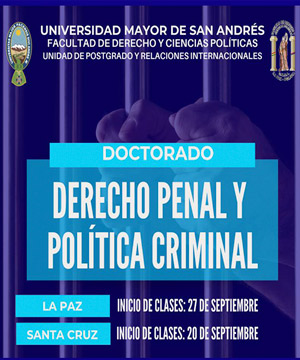 DOCTORADO EN DERECHO PENAL Y POLÍTICA CRIMINAL