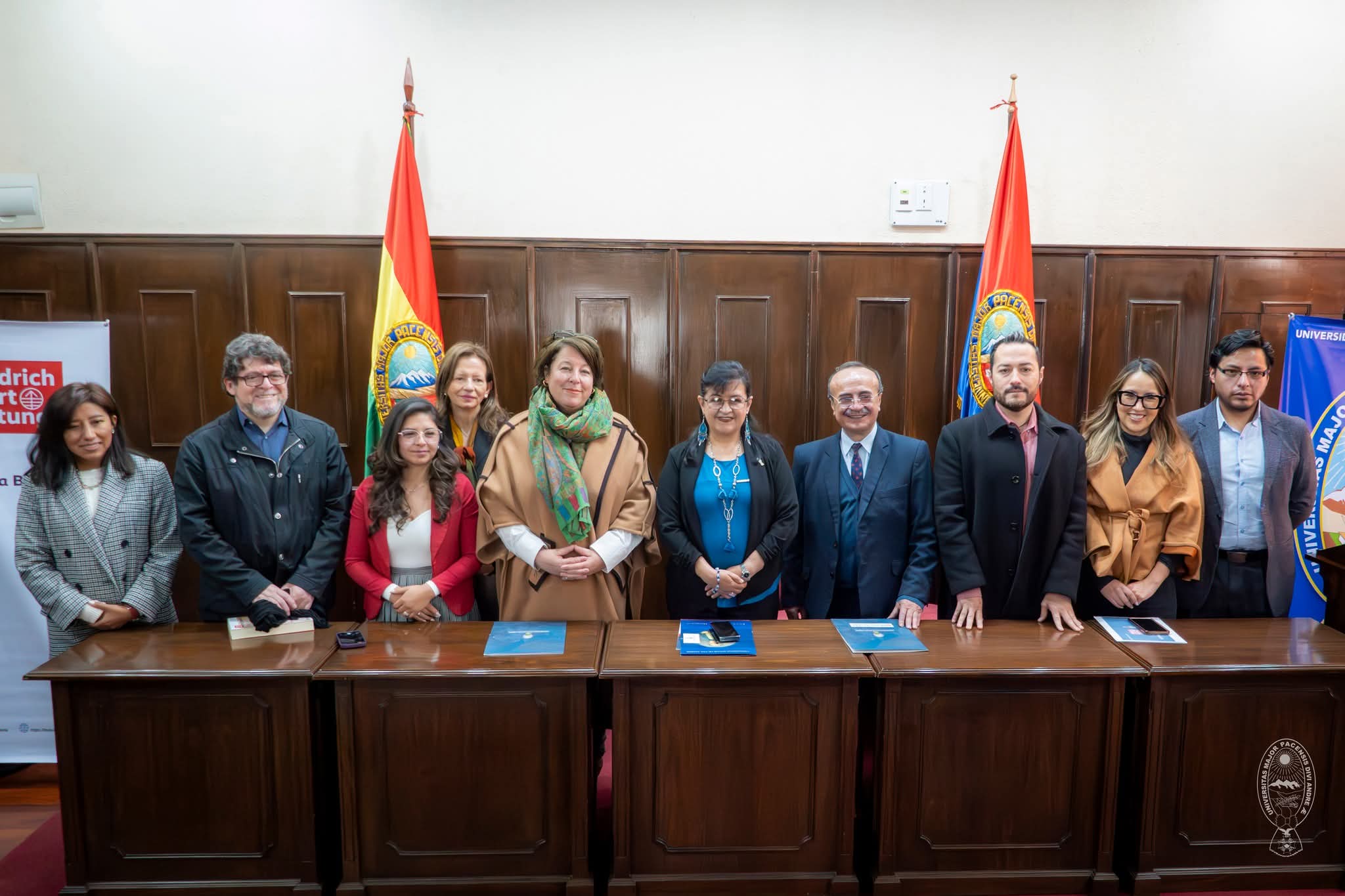 UMSA y Fundación Friedrich-Ebert-Stiftung se alían para impulsar la investigación estratégica y el debate público