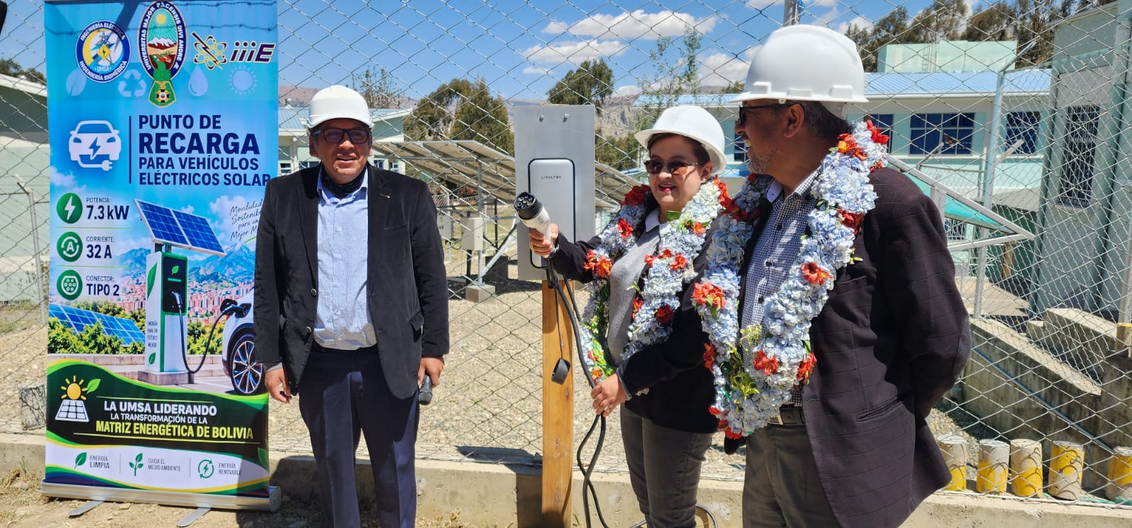 Con una electrolinera y una planta solar en funcionamiento, la UMSA muestra alternativas para el futuro energético del país