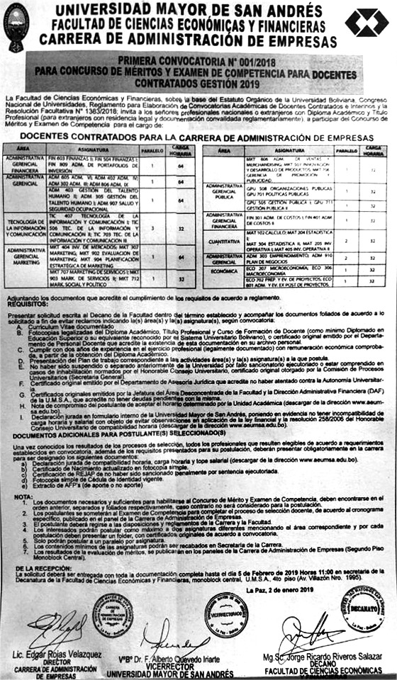 Afiche Convocatoria