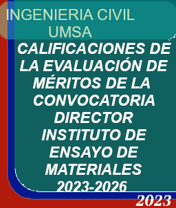 EVALUACIÓN DE MÉRITOS - CONVOCATORIA DIRECTOR INSTITUTO DE ENSAYO DE MATERIALES 2023-2026