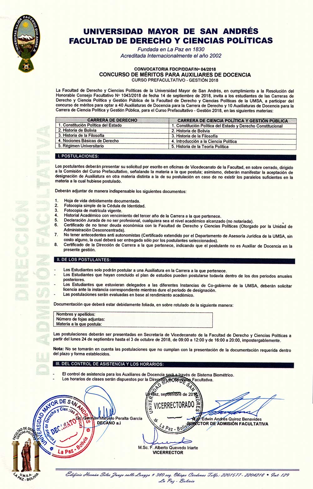 Afiche Convocatoria